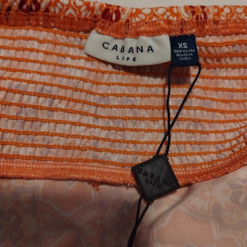 Caban Life Women's Coral Gables Off The Shoulder Dress Sz XS Beachy Boho UPF 50+ - Picture 6 of 8